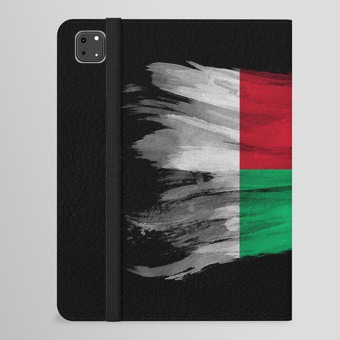 Madagascar flag brush stroke, national flag iPad Folio Case