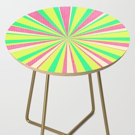 Cartoon green and pink Side Table