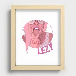 very lezy Recessed Framed Print