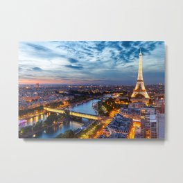 Paris, City of Lights Metal Print