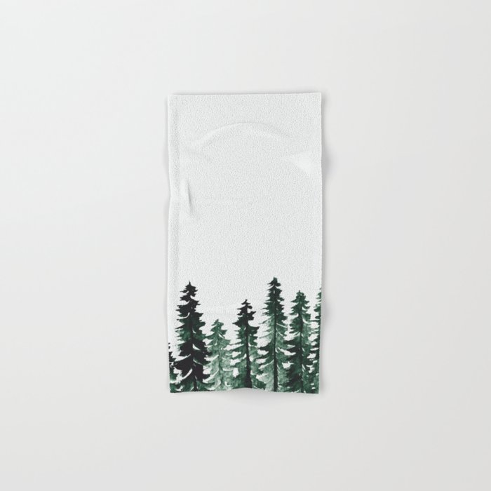 Foggy Pine Trees 2 Hand & Bath Towel