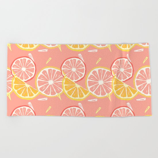 Fruit Slices Beach Towel