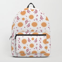 Sun and Leaves | Orange Backpack