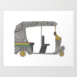 Auto Rickshaw Art Prints For Any Decor Style Society6
