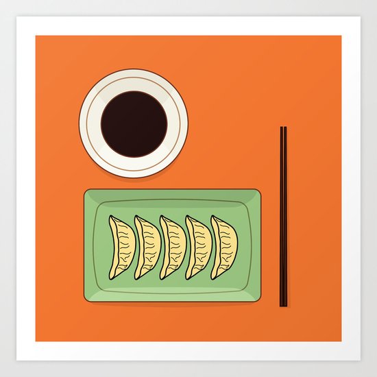 Dumplings Art Print