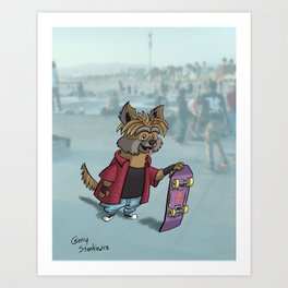 Shred Dog Terry Art Print