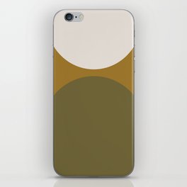 Mid-Century Modern Arches in Green iPhone Skin