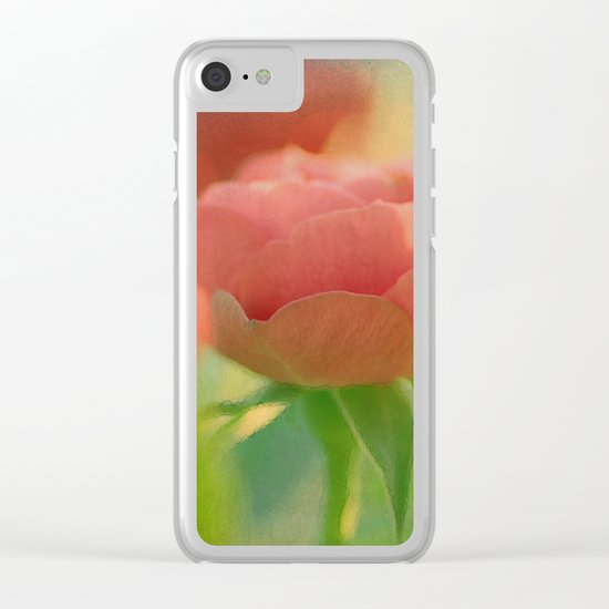 Romantic rose(5) Clear iPhone Case