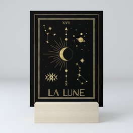 The Moon or La Lune Gold Edition Mini Art Print