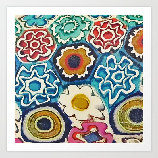 Murano Flowers Art Print