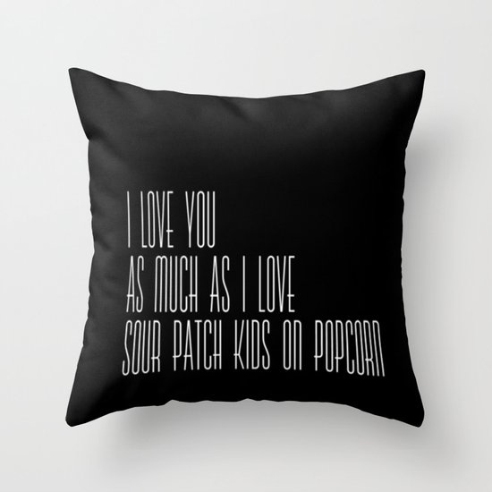 sour patch kids love:) Throw Pillow