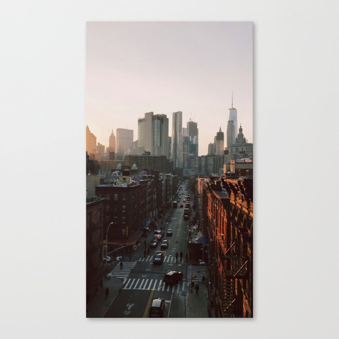 NYC Street Sunset Canvas Print