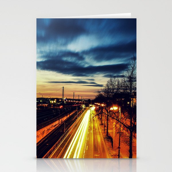 Burning Streets Stationery Cards