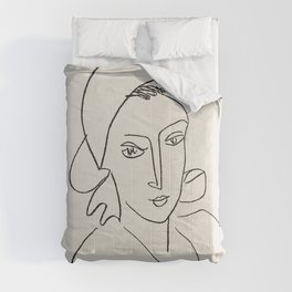 Vintage poster-Henri Matisse-Linear drawings-Catherinette. Comforter