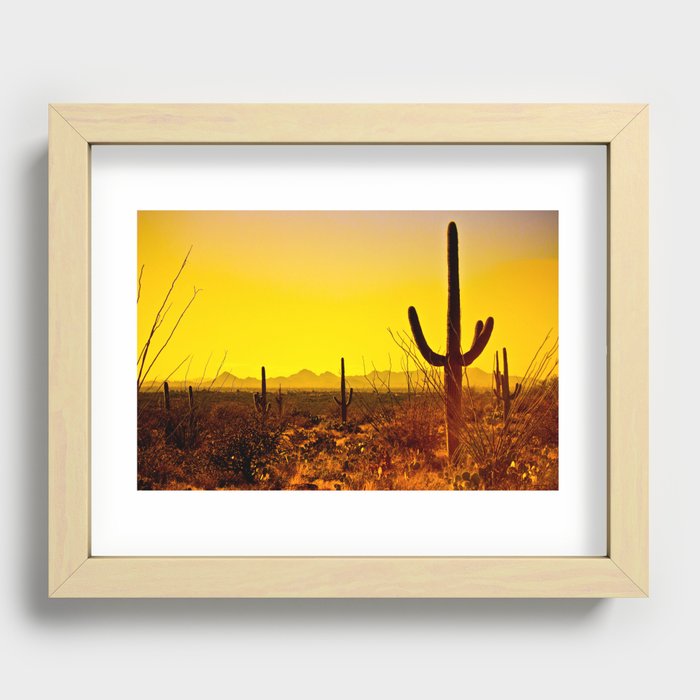 Saguaro Recessed Framed Print