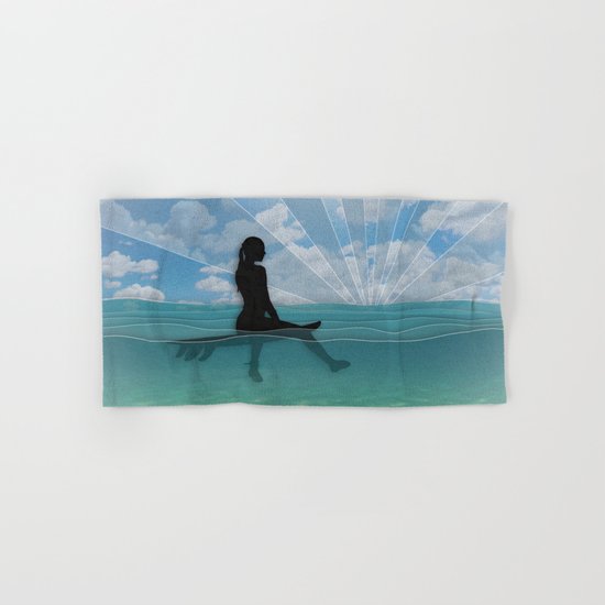 View from a Surfboard Hand & Bath Towel