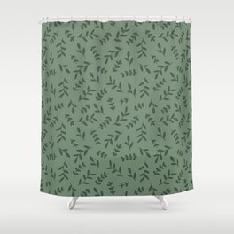 Leaves Pattern (sage green) Shower Curtain