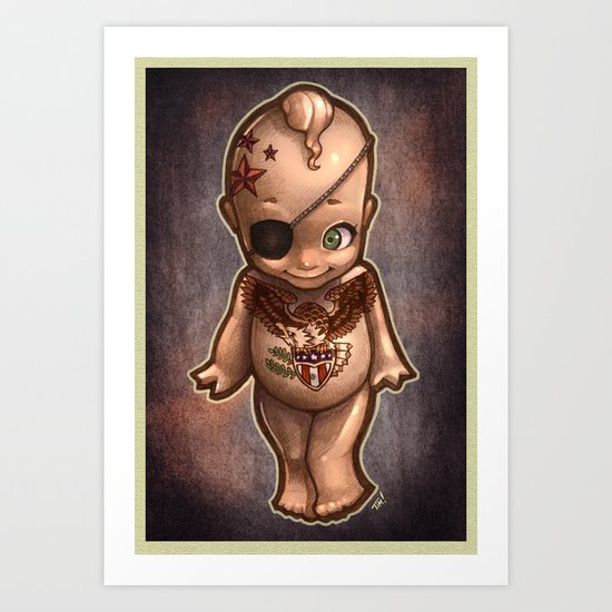 mala bebé Art Print