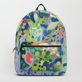 Unlocking Hope Backpack | Garden, Pattern, Painting, Pastel, Impressionist, Oil, Spring, Abstract, Floral, Modern 