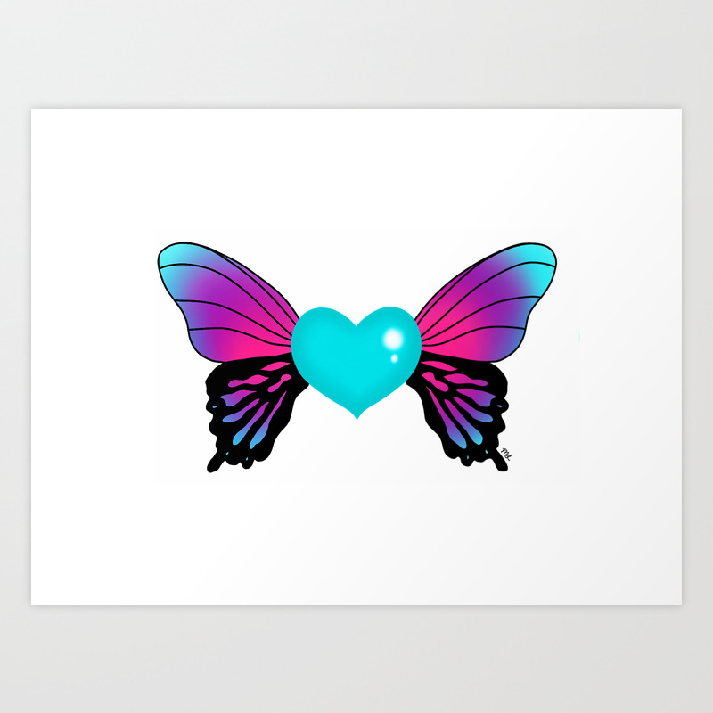 Butterfly and heart