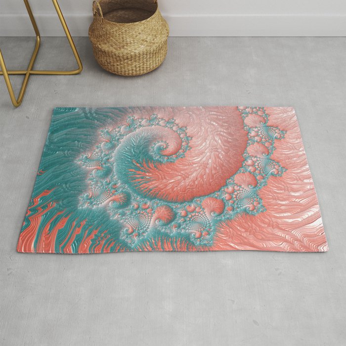 Living Coral Teal Blue Spiral Swirl Pattern Abstract Coral Reef Fractal Rug By Annyrose Society6 Will a rug pad protect against damage? living coral teal blue spiral swirl pattern abstract coral reef fractal rug by annyrose
