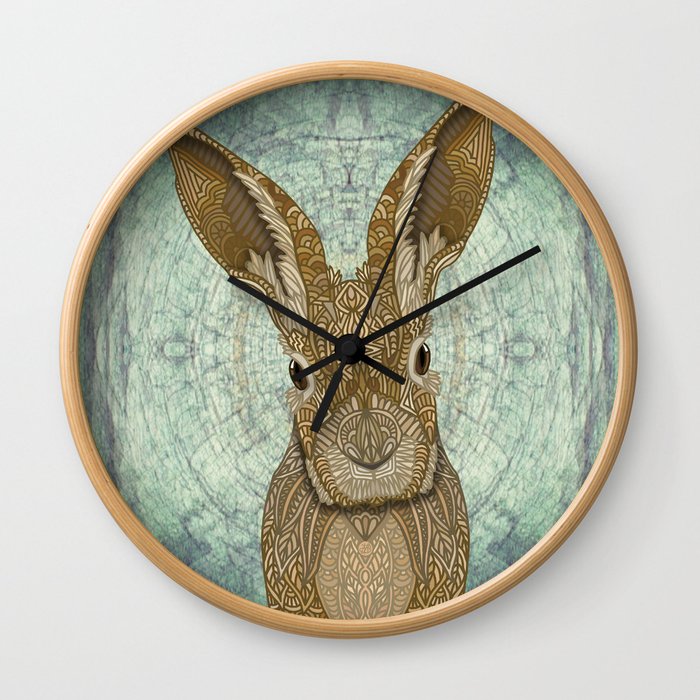 Ornate Hare Wall Clock