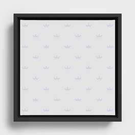 Lilac Crown pattern Framed Canvas