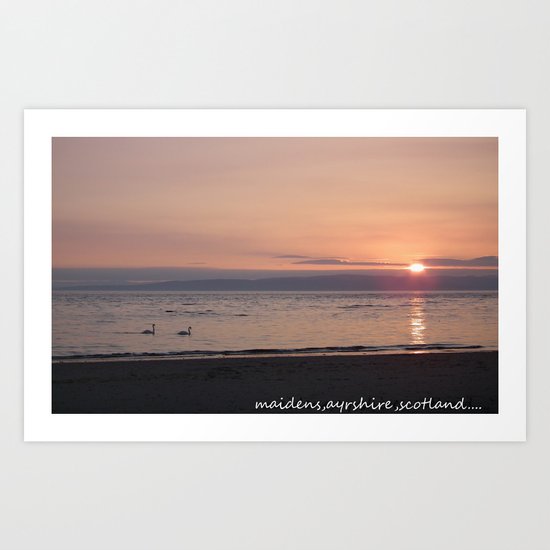 maidens,ayrshire scotland.. Art Print