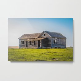 Crystal School, North Dakota 2 Metal Print | Abandonedschool, Country, Abandoned, Northdakota, Prairieschool, Prairie, Photo 