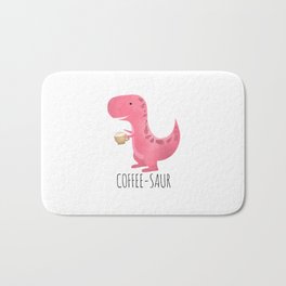 Coffee-saur | Pink Bath Mat | Dinos, Mommy, Drawing, Mum, Dino, Cafe, Dinosaurs, Comic, Formom, Coffeelover 