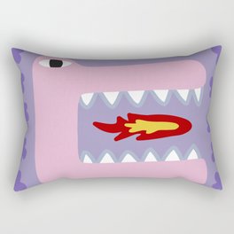 Roaring dinosaur 2 Rectangular Pillow