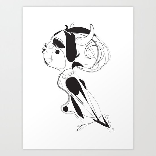 Maen ar sklerijenn - Emilie Record Art Print