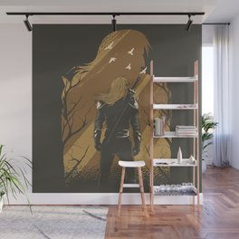 Warrior With Silhouette Wall Mural
