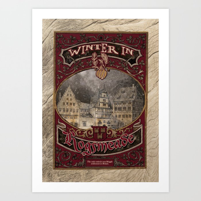 Winter in Hogsmeade - The Three Broomsticks Art Print
