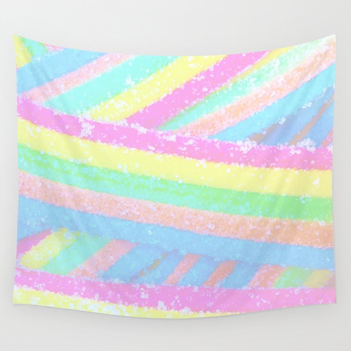 Sour Strips Wall Tapestry