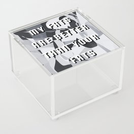 Funny fats typography Acrylic Box
