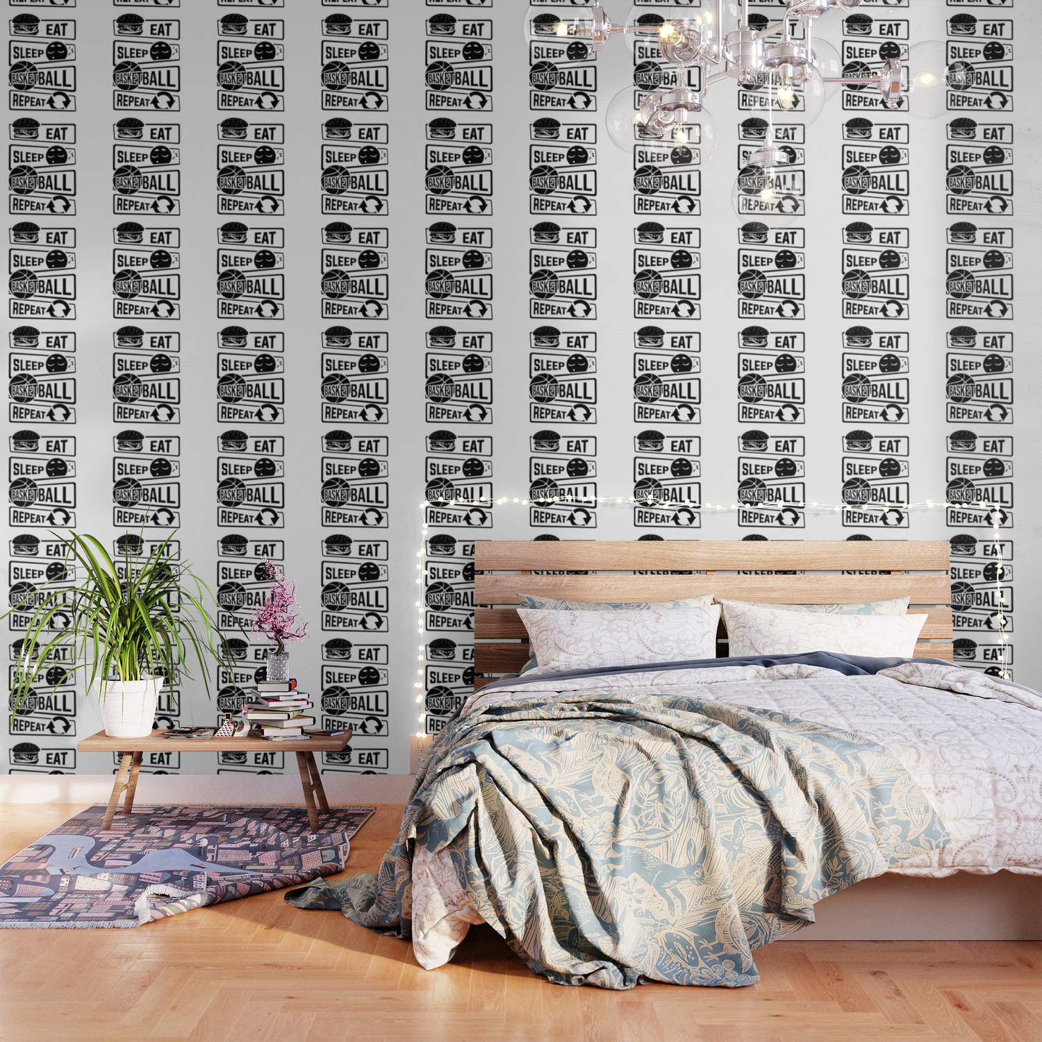 Eat Sleep Basketball Repeat B Ball Team Dunk Wallpaper By Anziehend Society6