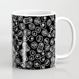 Mitosis - White on Black Coffee Mug