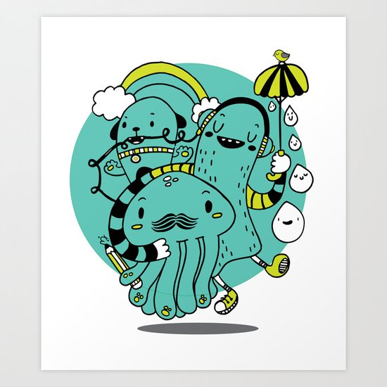 Rainy day 2 Art Print