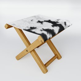 Spotted Cowhide Folding Stool