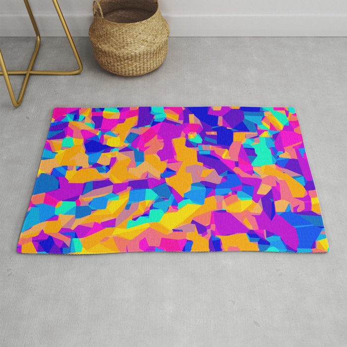 Pink Purple Blue Orange And Yellow Geometric Painting Abstract Background Rug By Timla Society6 - Purple And Yellow Geometric Rug Pink Purple Blue Orange And Yellow Geometric Painting Abstract Background Rug By Timla Society6 - Purple And Yellow Geometric Rug
