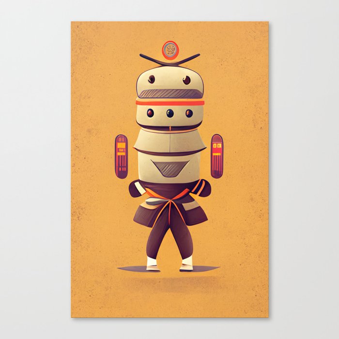 Karate Bot Canvas Print