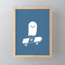 Skate Ghost Framed Mini Art Print