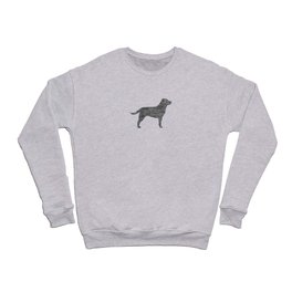 Black Labrador Retriever Dog Silhouette Crewneck Sweatshirt