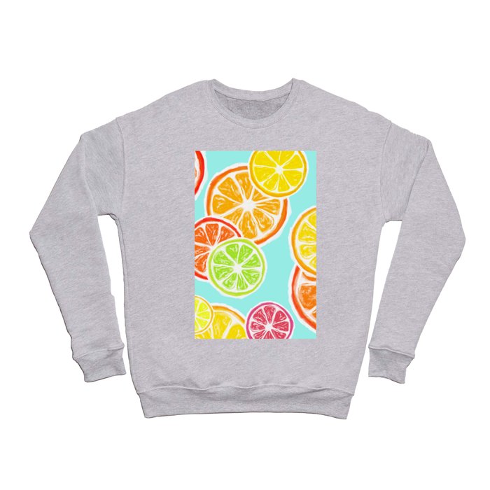  citrus pattern Crewneck Sweatshirt