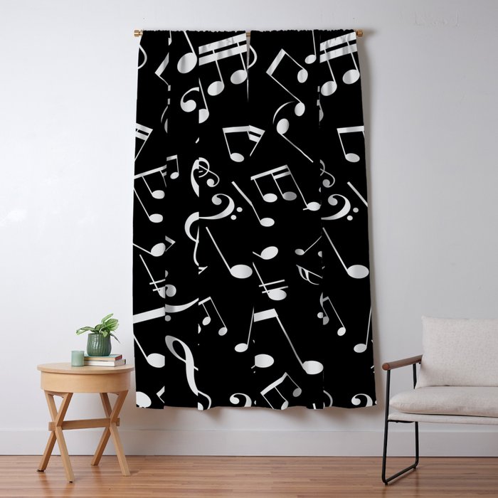 Musical Notes 20 Blackout Curtain By Kamelia 12 Society6