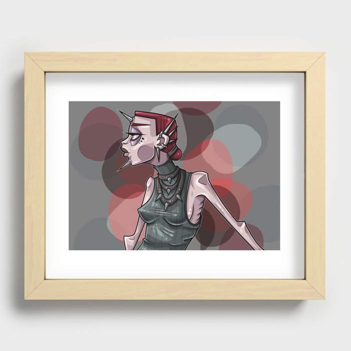 The Pin Gurl Recessed Framed Print