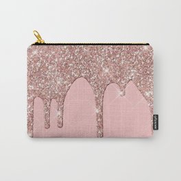 Rose Gold Drip | Pink glitter  Carry-All Pouch