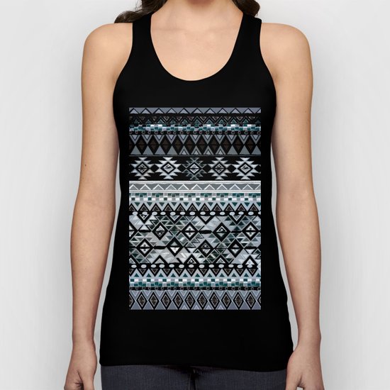 GEO TRIBAL N. // GRAY VERSION Unisex Tank Top
