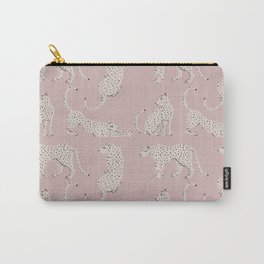 LEOPARD BLOCK PARTY - PINK Carry-All Pouch
